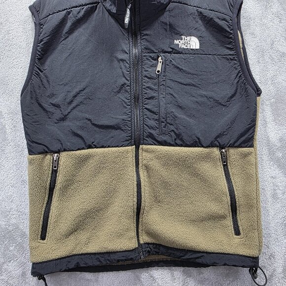 VINTAGE The North Face Vest Womens Small Black Fleece Full Zip Made USA 90s - Picture 3 of 8